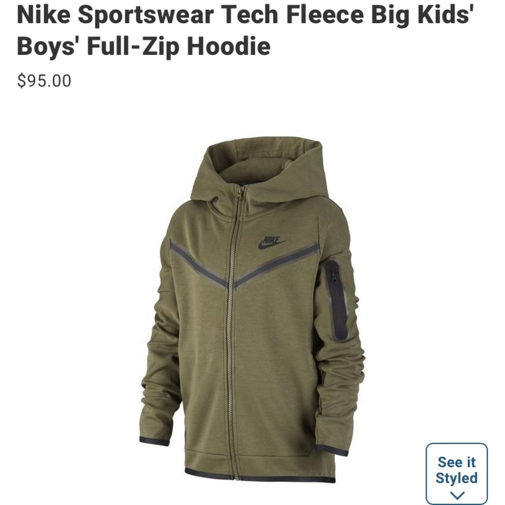 Boys Nike Tech Fleece jacket SOLD OUT ON NIKE